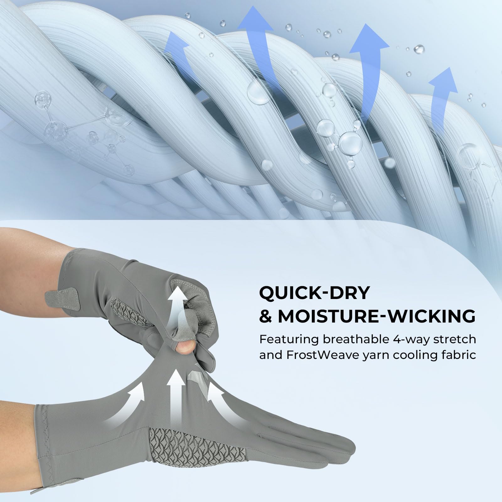 KastKing Sol Armis Pro UPF50+ Fishing Gloves-Quick-Dry, Full Finger & 3/4 Fingerless Sun Protection Gloves Men Women for Outdoor