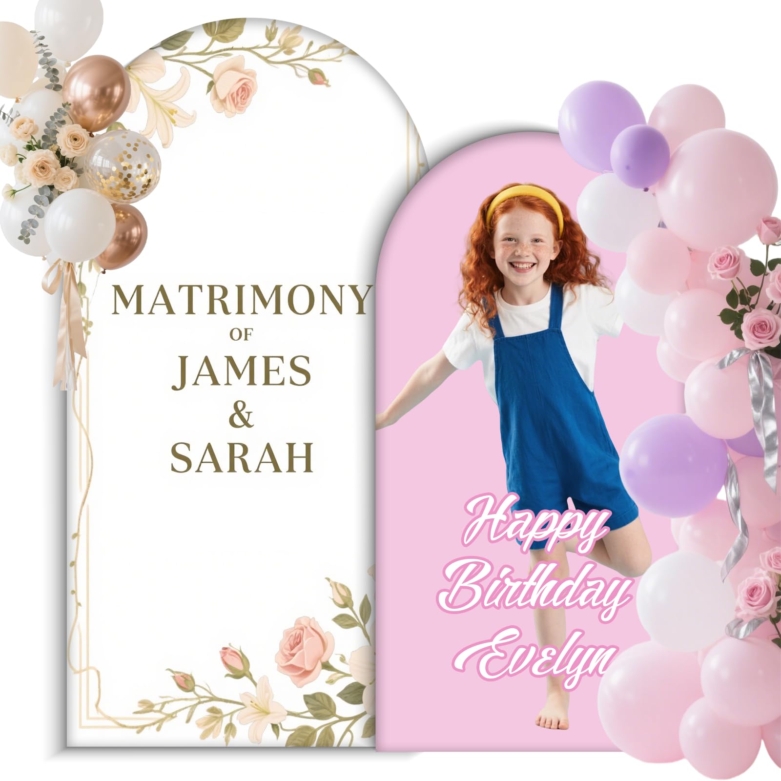 Personalized Photo Arch Cover Custom Arch Backdrop Cover Design Your Own Arch Cover Decoration Arch Cover for Party Graduation Wedding Birthday