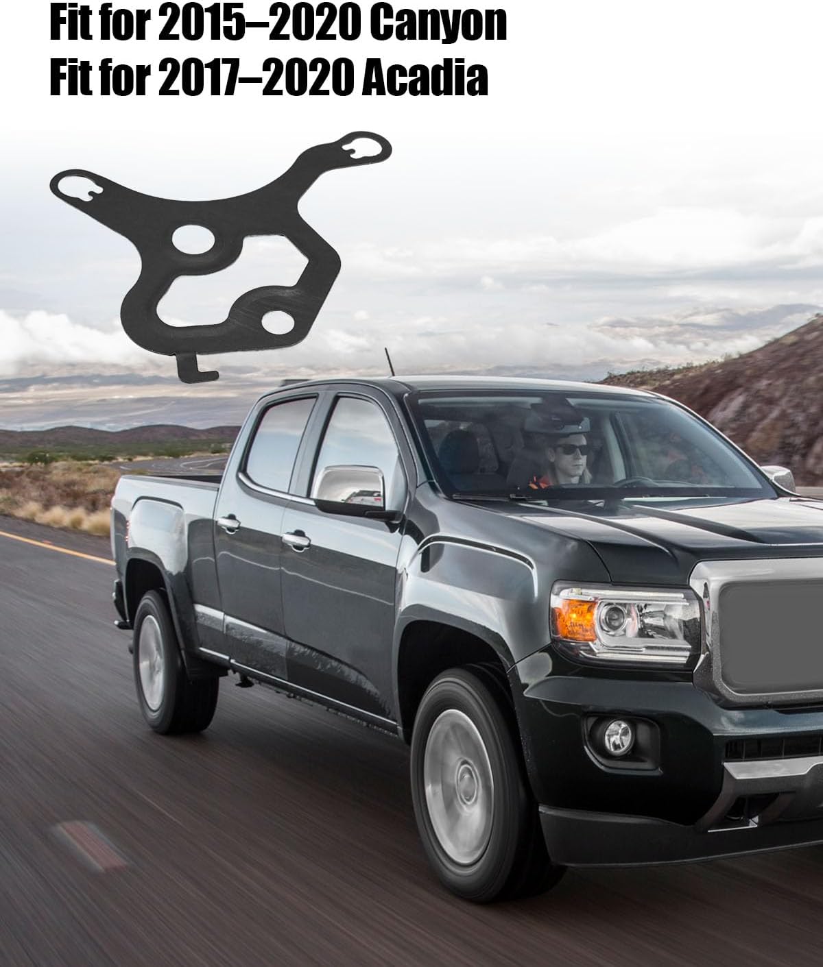 Vacuum Pump Gasket Fit for Chevy Impala GMC Canyon Cadillac CT6 Buick Envision Replace 12654112 12686657, Black