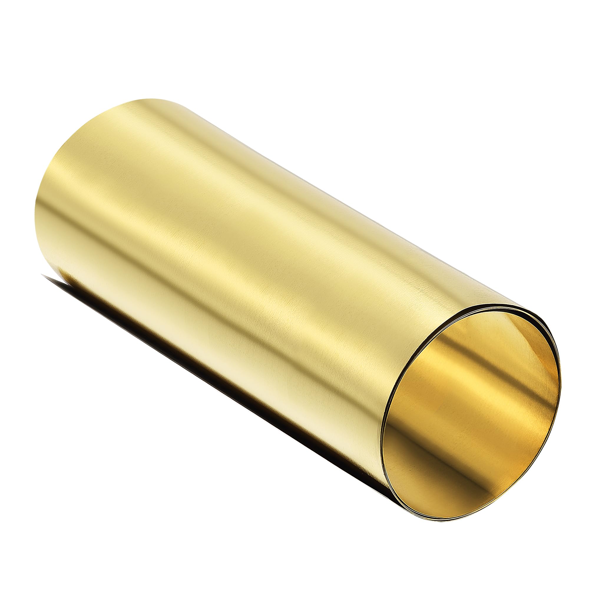 uxcell Brass Sheet Roll, Metal Foil Plate 1000mm x 200mm x 0.1mm