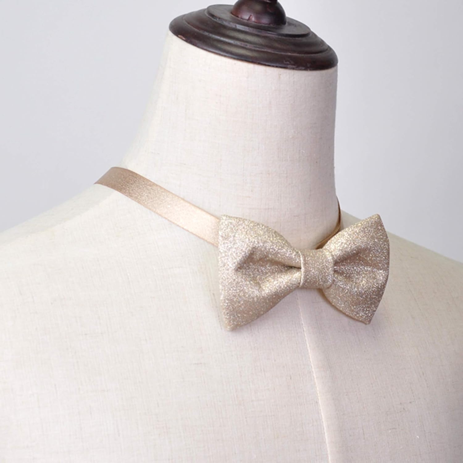 Men's Plain Color Pre-tied Bow Tie and Pocket Square Set | Glitter Sparkling Bow Tie set for men and women | CK Bow Tie