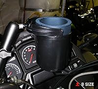 Vista 3 de Ram Mount sostenedor de vaso auto regulable con bola de 1 pulgada, color negro