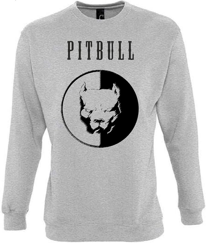 Unbekannt Pitbull Funny Mens & Ladies/Herren & Damen Unisex Sweatshirts