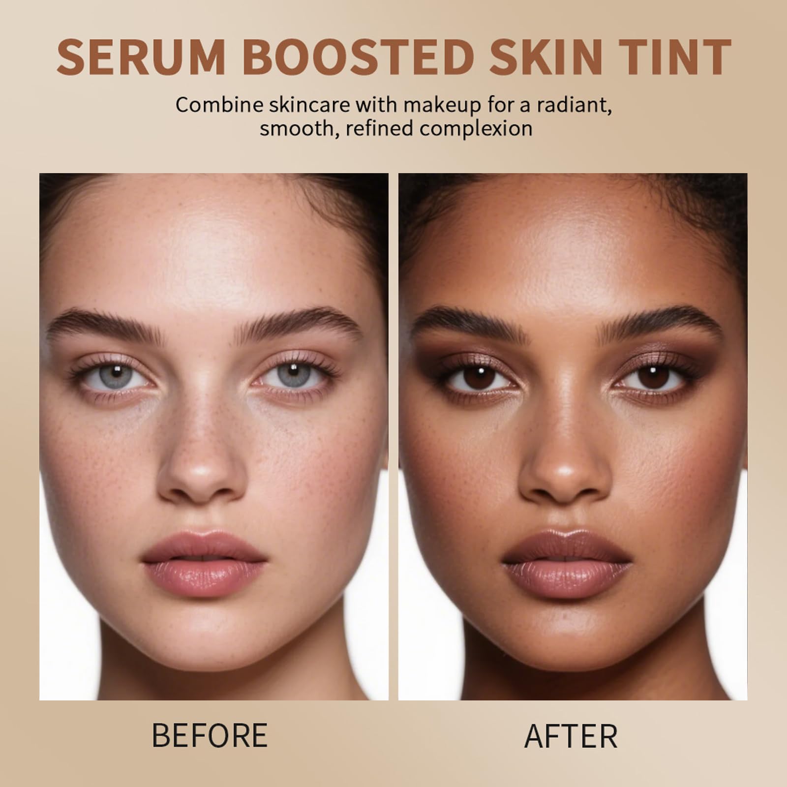 Makeup Foundation Stick, Beauty Balm Serum Boosted Skin Tint Concealer, Hydrating Full Coverage Concealer - Image 4