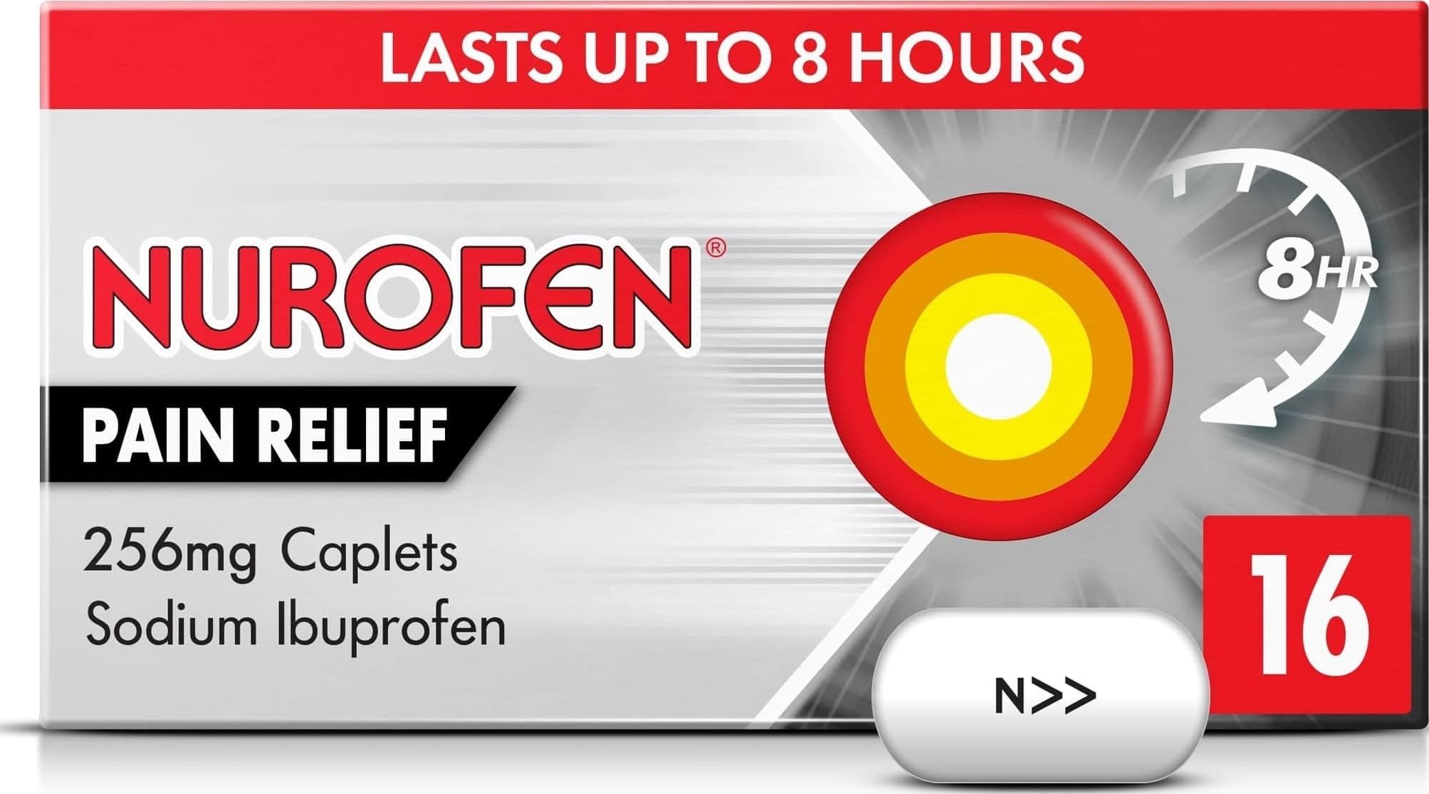 Nurofen Pain Relief 256Mg 16 Caplets Lloyds Pharmacy