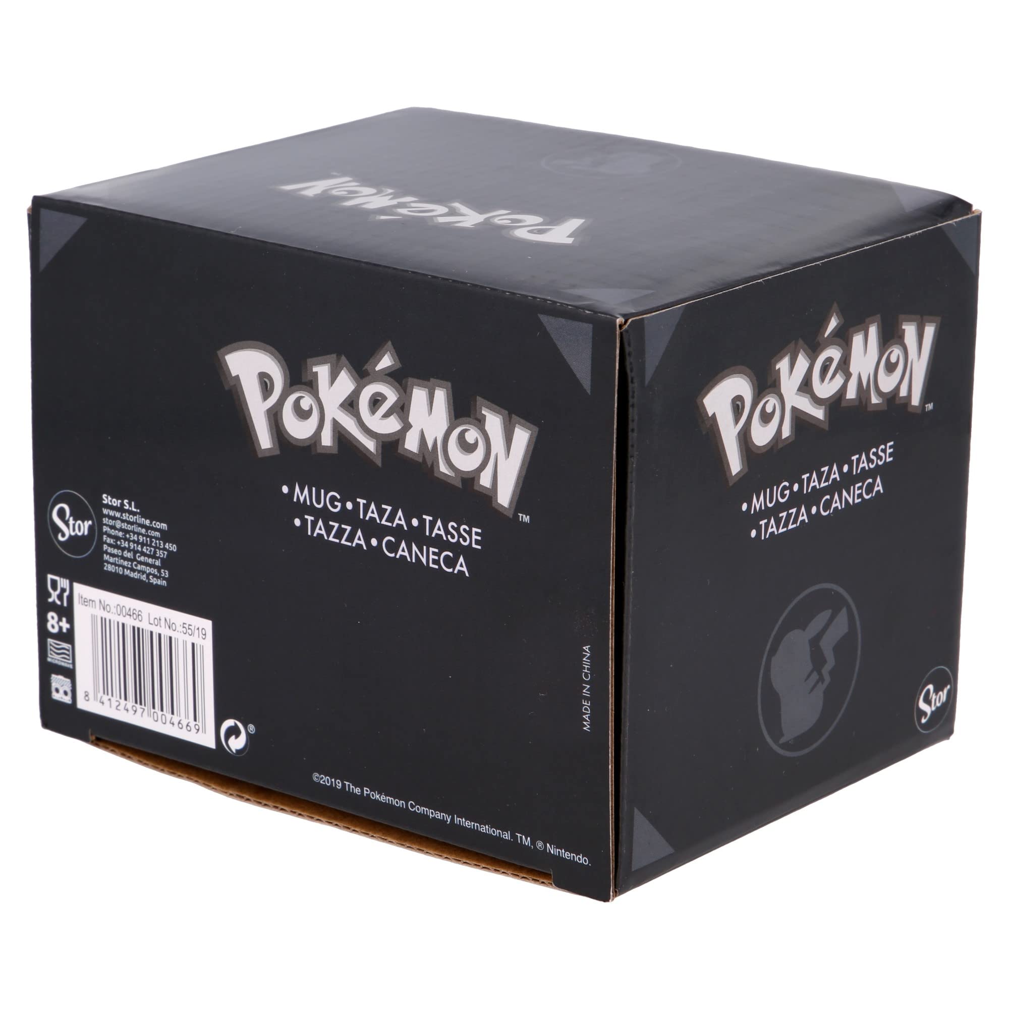 Stor |Young Adult Ceramic Breakfast Mug 14 Oz in Gift Box Pokemon Pikachu