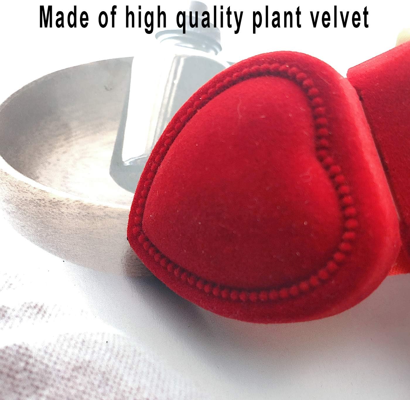 Markeny 12 Pack Velvet Ring Boxes for Ring and Earring Jewelry Display Anniversaries, Weddings, Birthdays, Red image 5