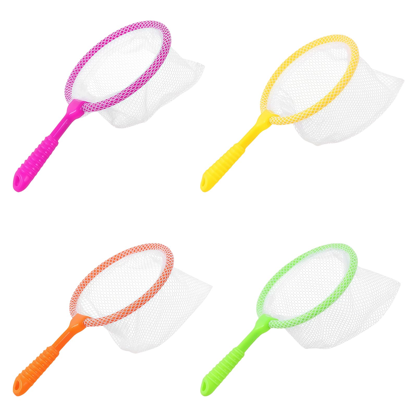 Debbery 4PCS Kids Fishing Net, Butterfly Net, Plastic Fishing Nets for Kids Outdoor Early Education Tools