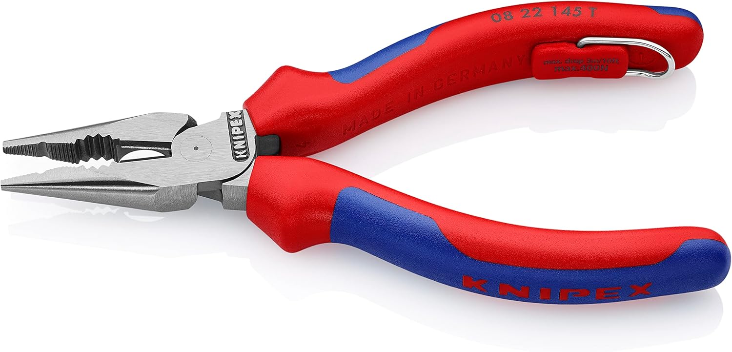 Knipex 08 22 145 T Needle-Nose Combination Pliers 5,71" with tether attachment point