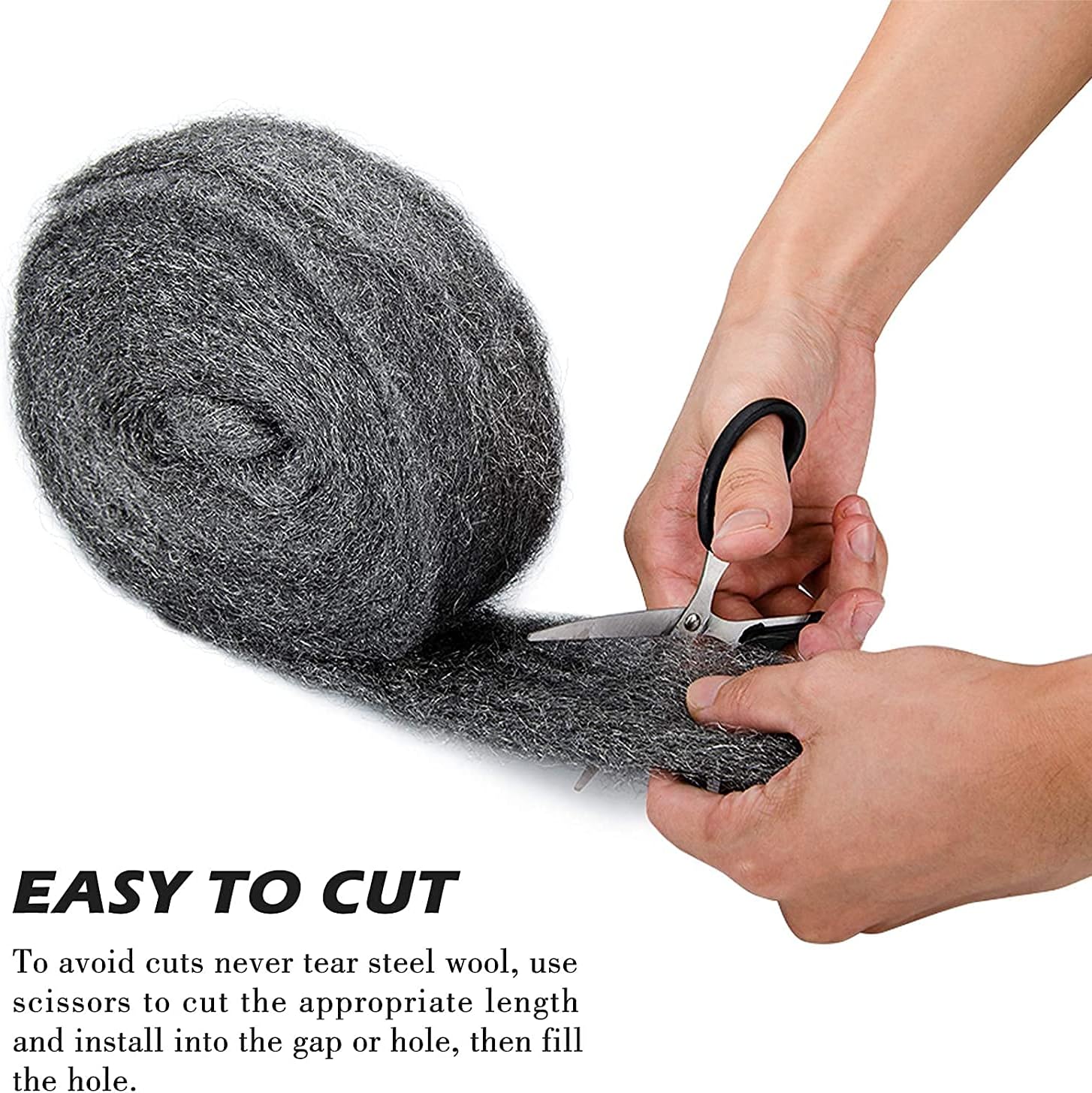 Steel Wool Roll, Coarse Wire Fabric for Pest Control, Hardware Gap Bloer