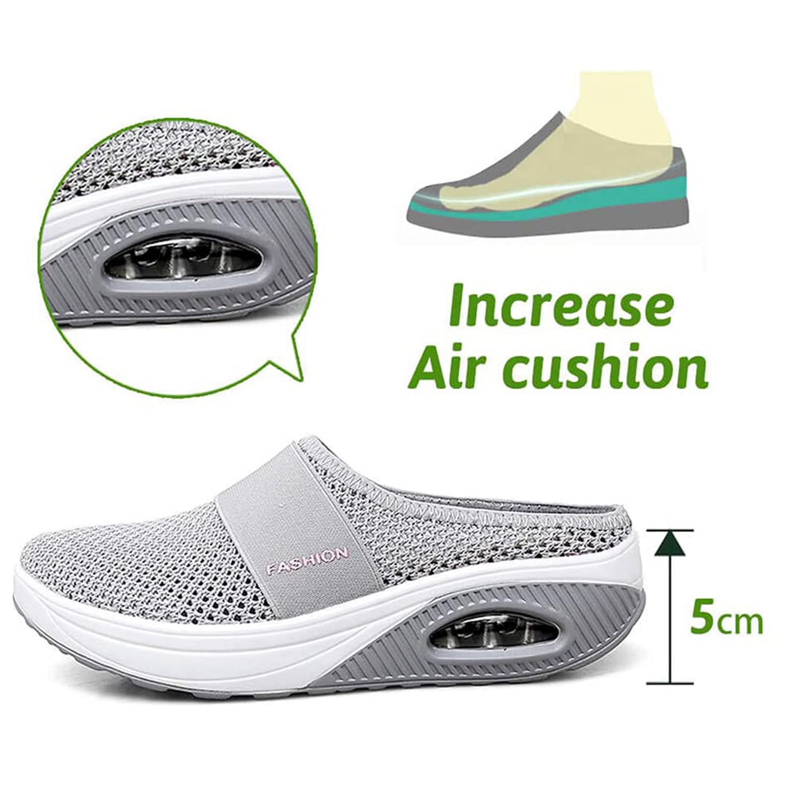 Zapatos ortopédicos para mujer, cojín de aire, para diabéticos, Medicus, con cojín de aire, zapatillas ortopédicas, zapatillas para diabéticos, zapatos de senderismo de malla, sandalias transpirables