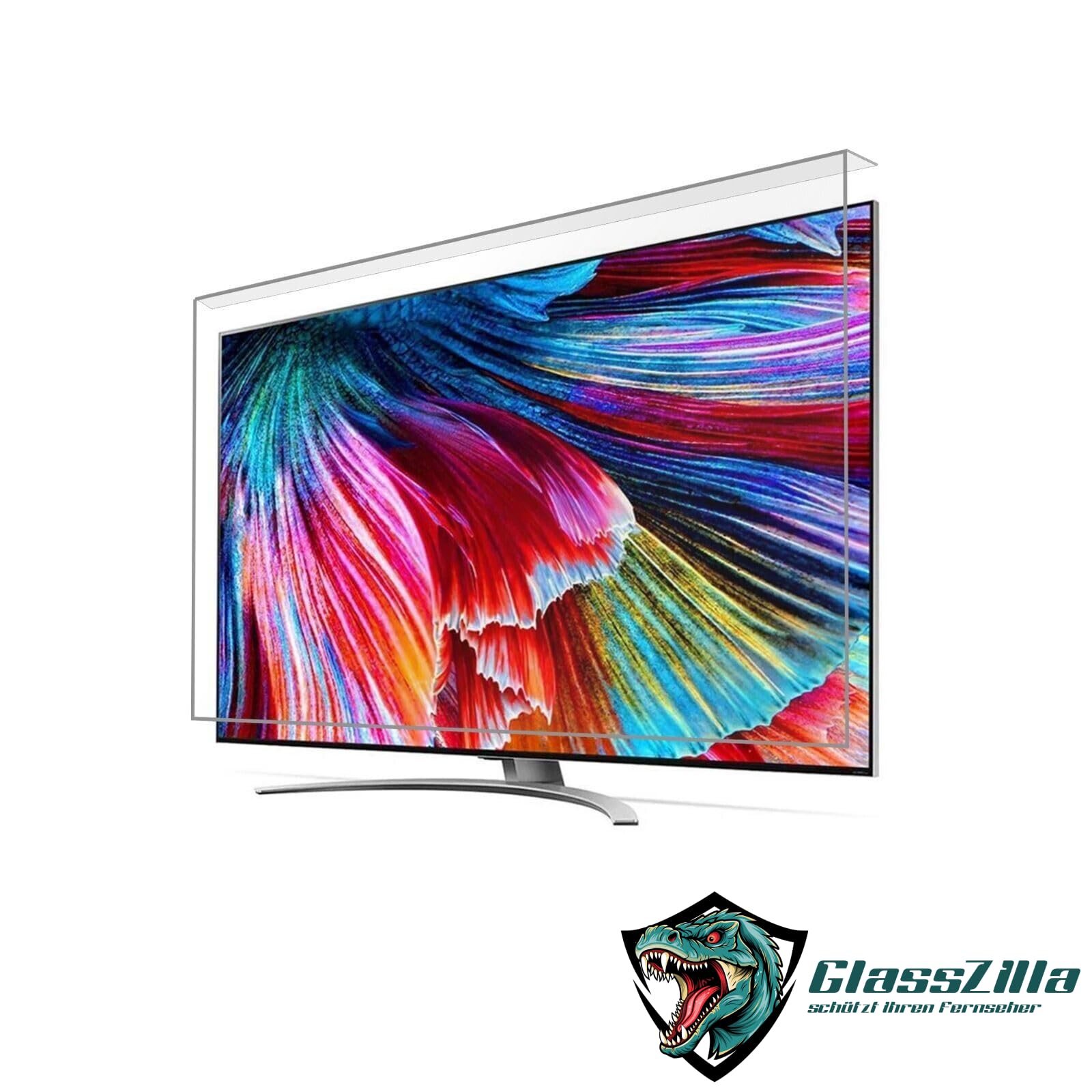 Generisch 50-65 Zoll | Anti-Schaden Bildschirmschutz für Fernseher | Kristallklare Sicht, Langlebiger Displayschutz | Einfache Installation und Stilvolles Design (55)