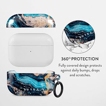 BURGA Case Compatible with Airpods PRO and Phone Case Compatible with iPhone 15 Pro Max - Scratch-Resistant Shockproof Cover - Bundle