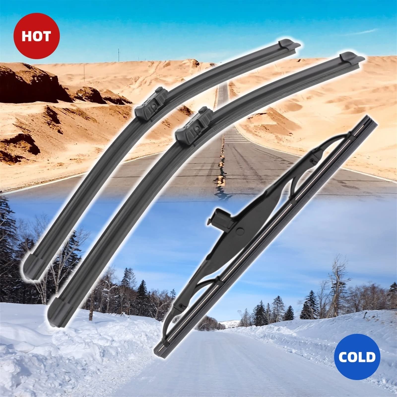 Tergicristallo per Auto 26 "+ 14" + 10 "spazzole Tergicristallo Posteriori Anteriori Parabrezza Parabrezza per Holden per Trax 2013 in Poi Spazzola Tergicristallo