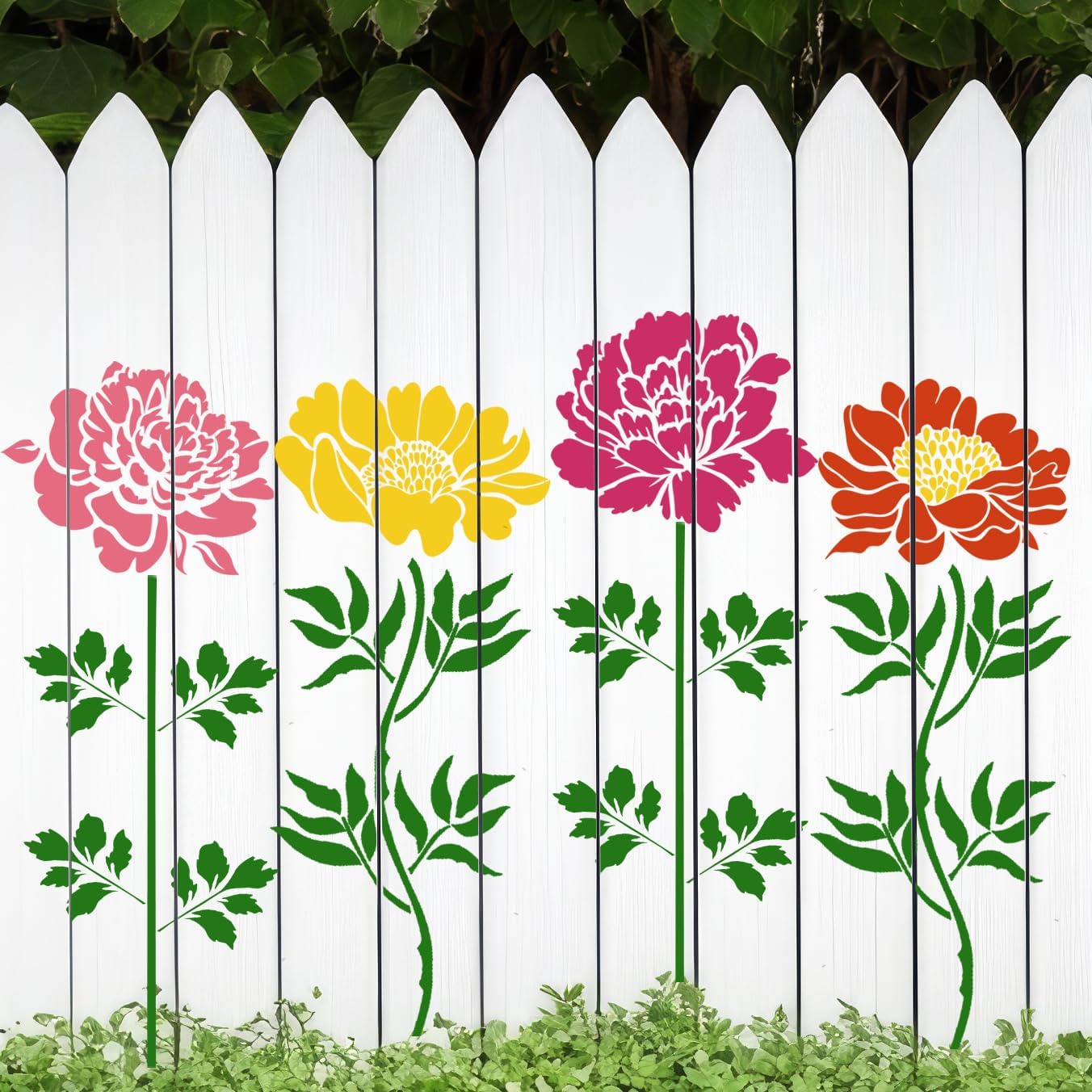 Fence Stencils for Outdoor Large Bird House Stencils for Wall