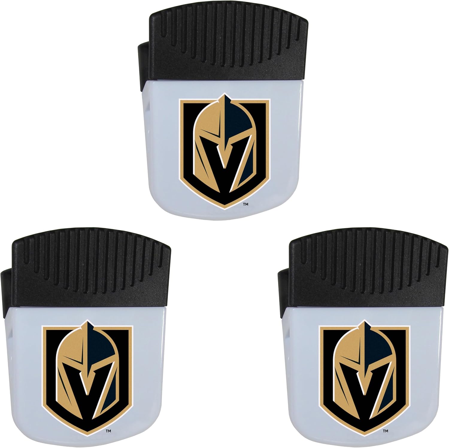 Siskyou Sports NHL Vegas Golden Knights Chip Clip Magnets, 3pk One Size, White