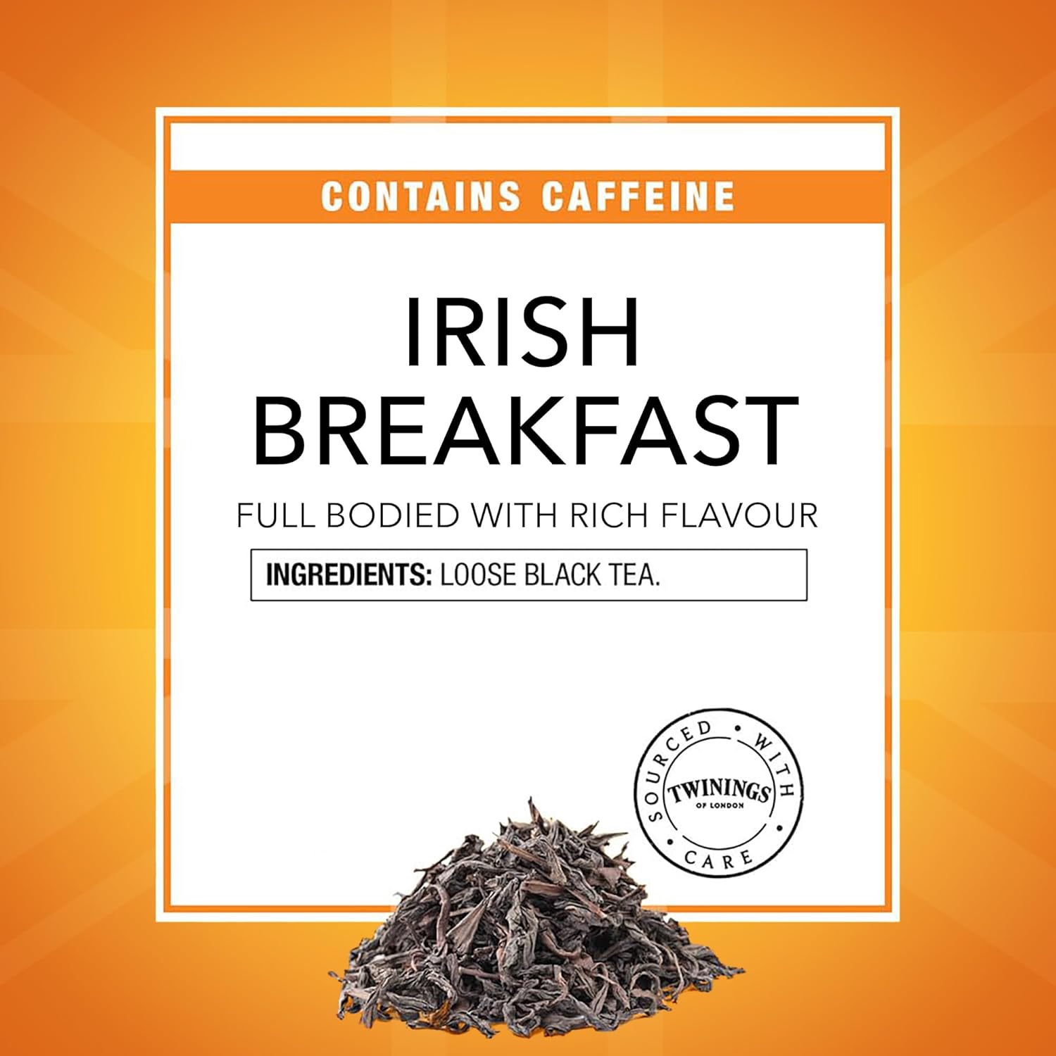 Twinings Irish Breakfast Loose Tea, 3.53 Ounce Tins (Pack of 6), Smooth, Flavourful, Robust Black Tea Leaves, Caffeinated, Enjoy Hot or Iced