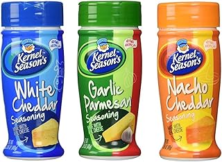 Kernel Season's Variety Pack, 2.85 Ounce Shakers (Pack of 3) (Nacho Cheddar, White Cheddar, Garlic Parmesan)