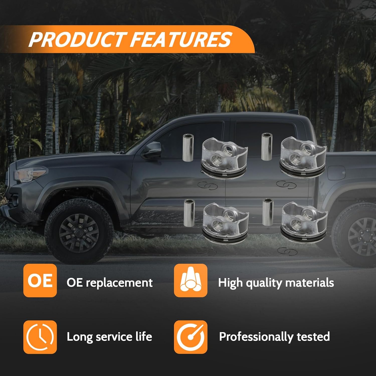 4PCS Engine Piston Ring Set for 2.0L G4NA Engine - Compatible with 2012-2020 Tucson/Forte/Soul/Elantra GT/Sportage 23410-2E500, Automotive Replacement Piston Rings Engine Accessories