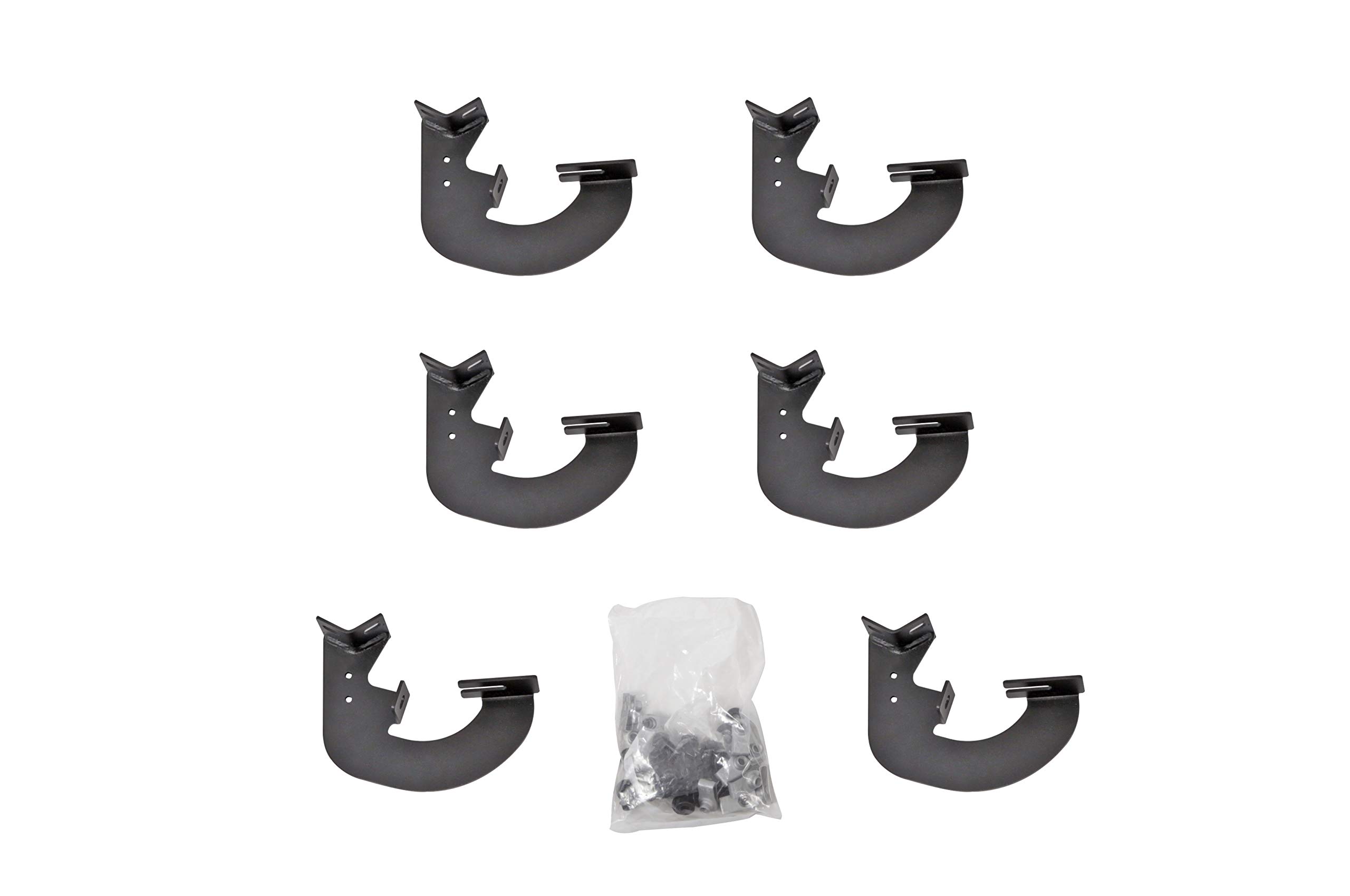 DEE ZEE DZ 66317 Hex Side Step Bracket Kit, Black