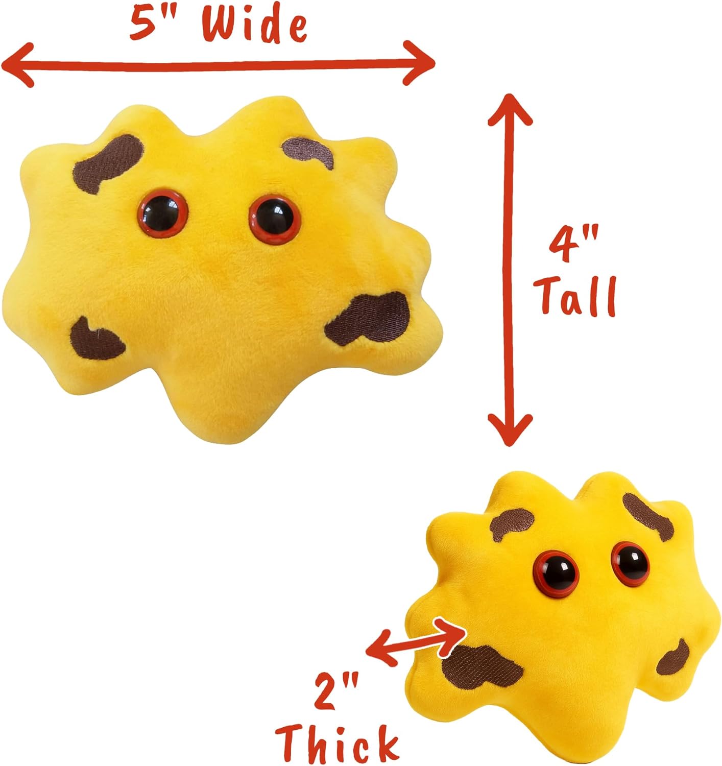 GIANTmicrobes Gallstone Plush, gallstones, Gallbladder Plush, gallstones Removal Surgery Gifts, laparoscopic Gifts, cholecystectomy Gifts, gastroenterology Gifts, Anatomy and Physiology Gift - Image 4