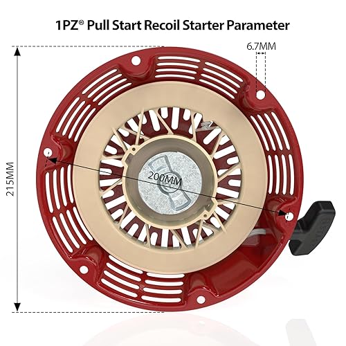 Miniatura 2 de 1PZ Reemplazo de arranque de arranque de retroceso 2QX-SG6 para Honda GX340 GX390 GX610 GX620 11hp 13hp 28400-ZEE3-W01ZA Generador Reemplaza
