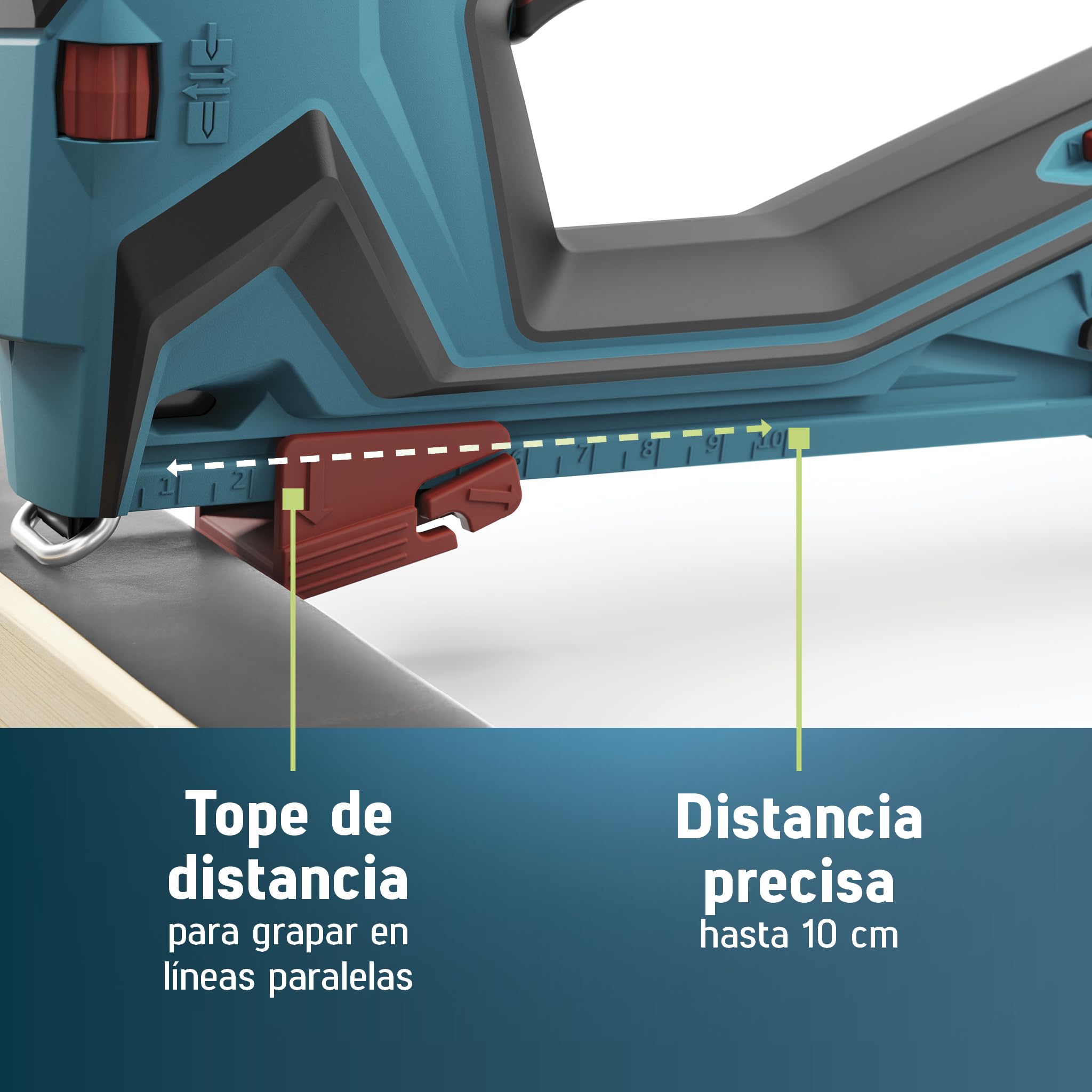 NOVUS TOOLS Juego de grapadora de batería J-551 con 9.800 grapas, para grapas de alambre plano de 6-14 mm y clavos de 16 mm, compatible con batería CAS de iones de litio de 18 V, sin batería