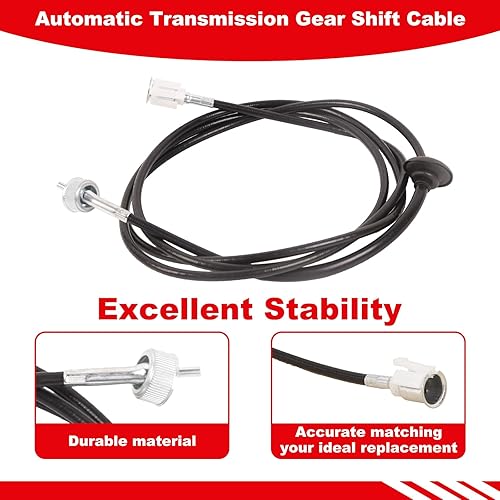Miniatura 5 de TOPAZ 83710-89124 Reemplazo del cable del velocímetro para camioneta 1983-1988, para 4Runners 1984-1989