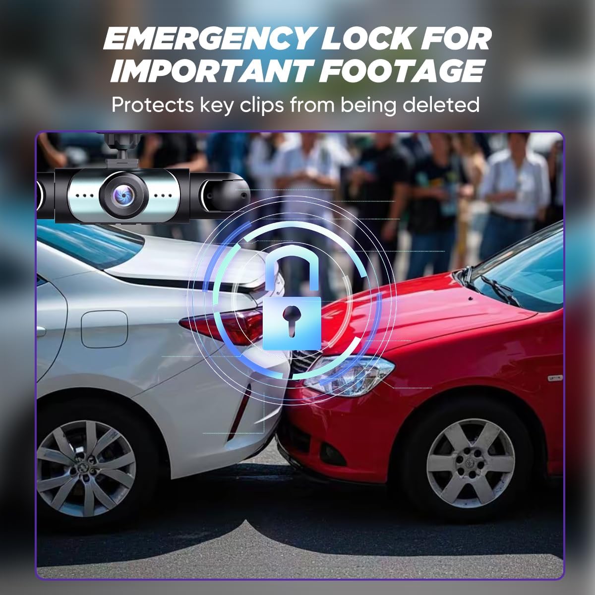 Saker Dash Cam Full View 4 Channel System 2026 Plus | 360° Car Dash Camera with Front Rear Left Right Recording, 1080P Loop Recording, Night Vision, Includes 64GB/128GB Card (with 128GB TD Card)