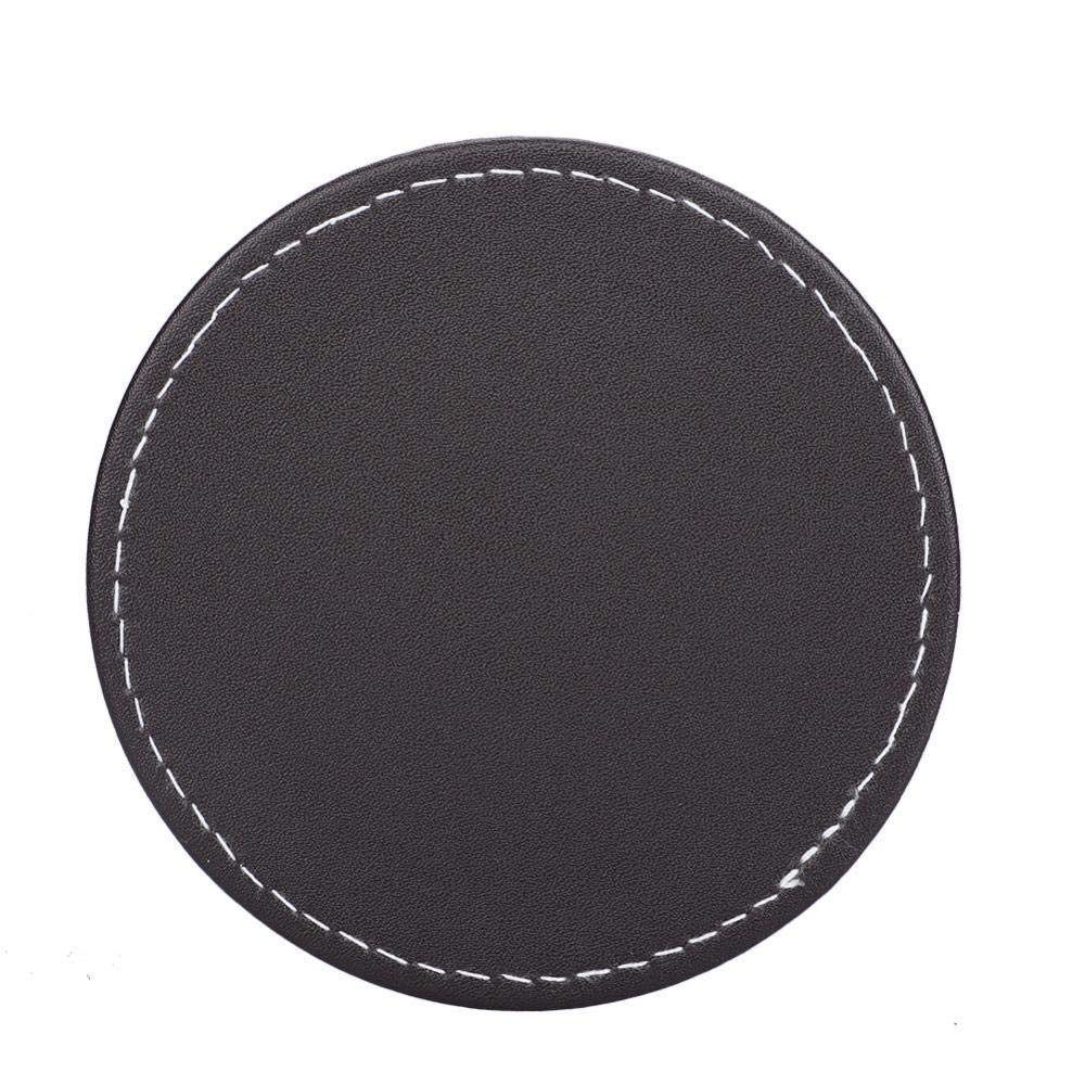 Lklnkvl 4 Placemats, Silicone Mat Pu Leather Drink Coasters With Holder Set Of 6 For Table Protection Placemat For Dining Table-1(4)