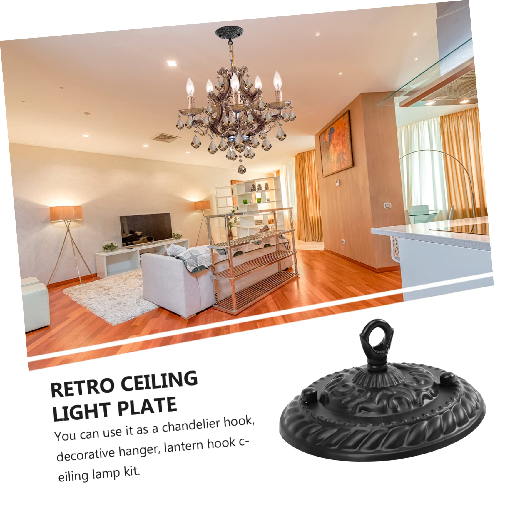 145mm Ceiling Light Plate Kit Chandelier Lighting Fixture Mounting Bracket Silver