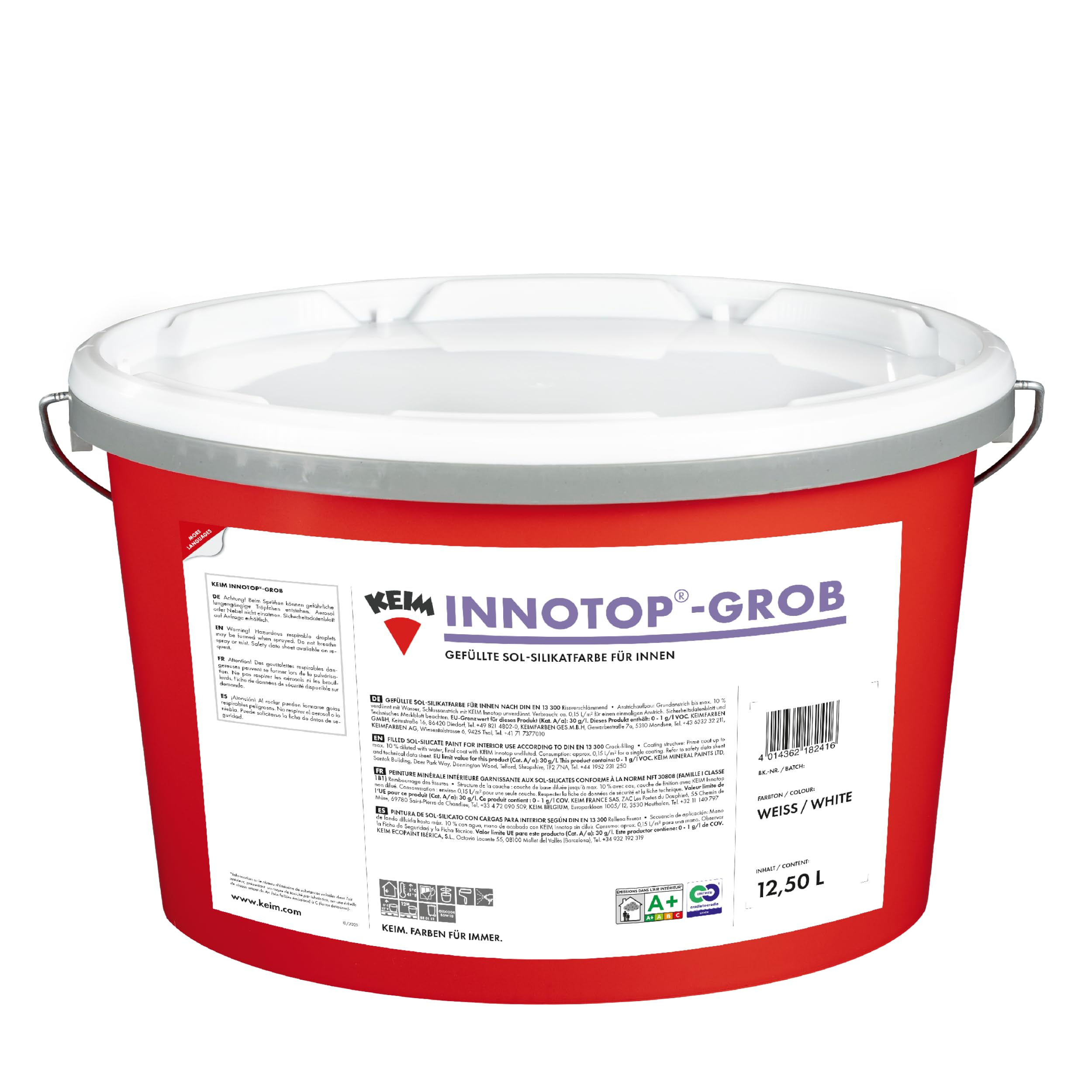Keim Innotop-Grob Größe 12,5 LTR, Farbe weiß (12,5 Liter)
