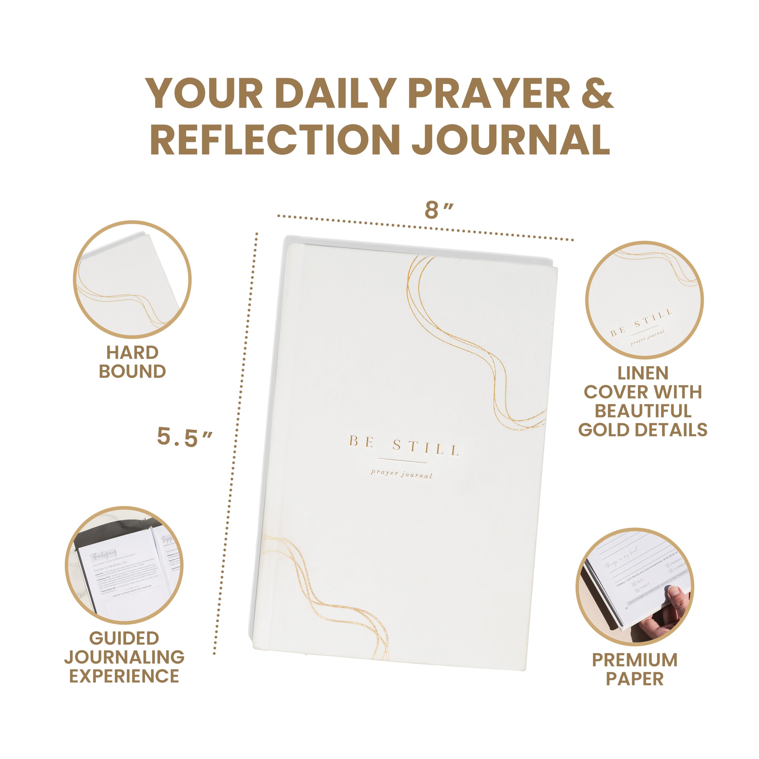 Diario de oración para hombres y mujeres: Escrituras diarias de KJV para reflexión, estudio bíblico de 5.5 x 8 pulgadas, herramienta de seguimiento de oración, regalo definitivo para el crecimiento
