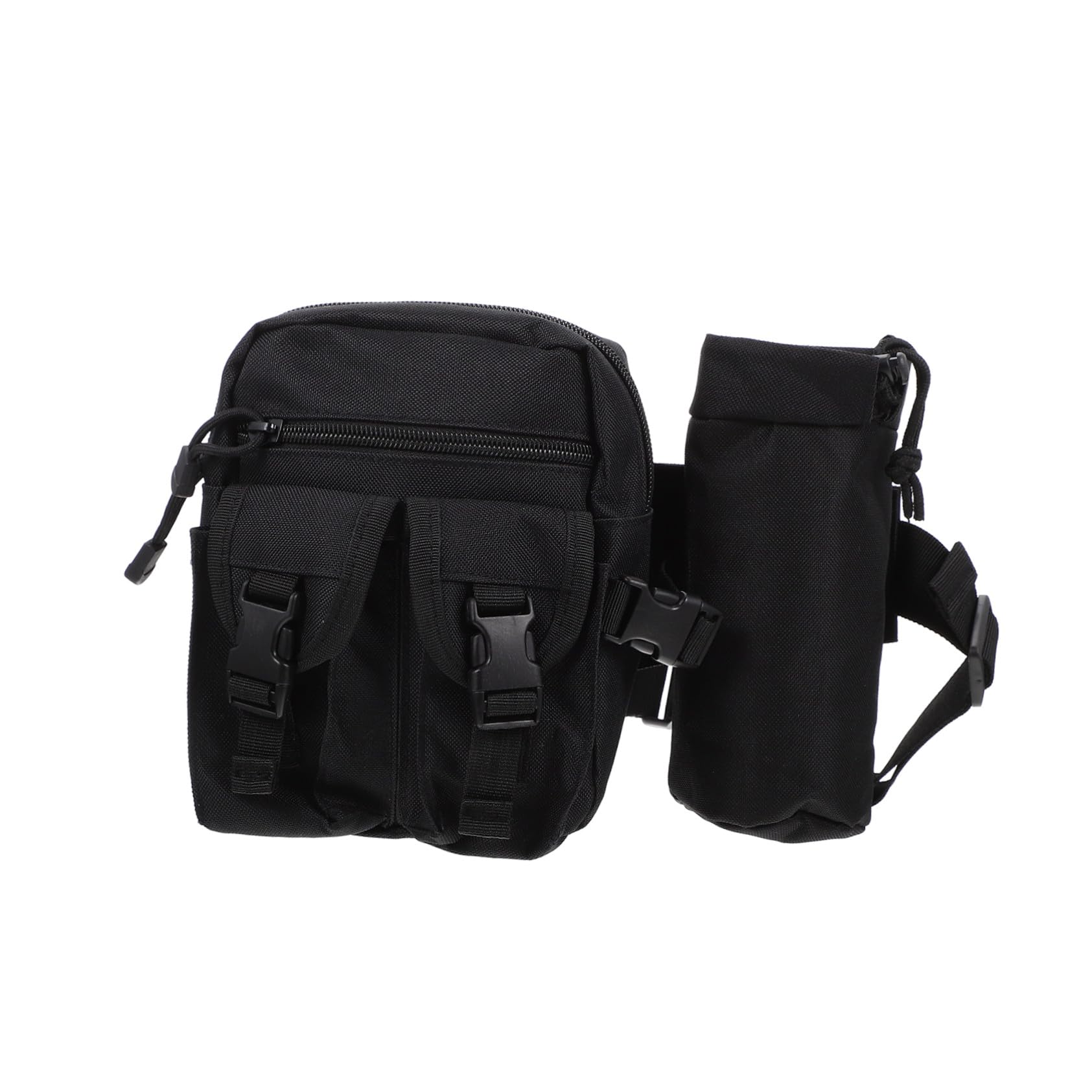 Riñonera de nylon para botella ABOOFAN bolsa ajustable para senderismo y camping hombre 8