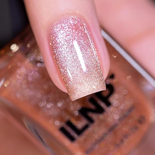 Miniatura 2 de ILNP Sandbar - Esmalte de uñas holográfico magnético beige arena