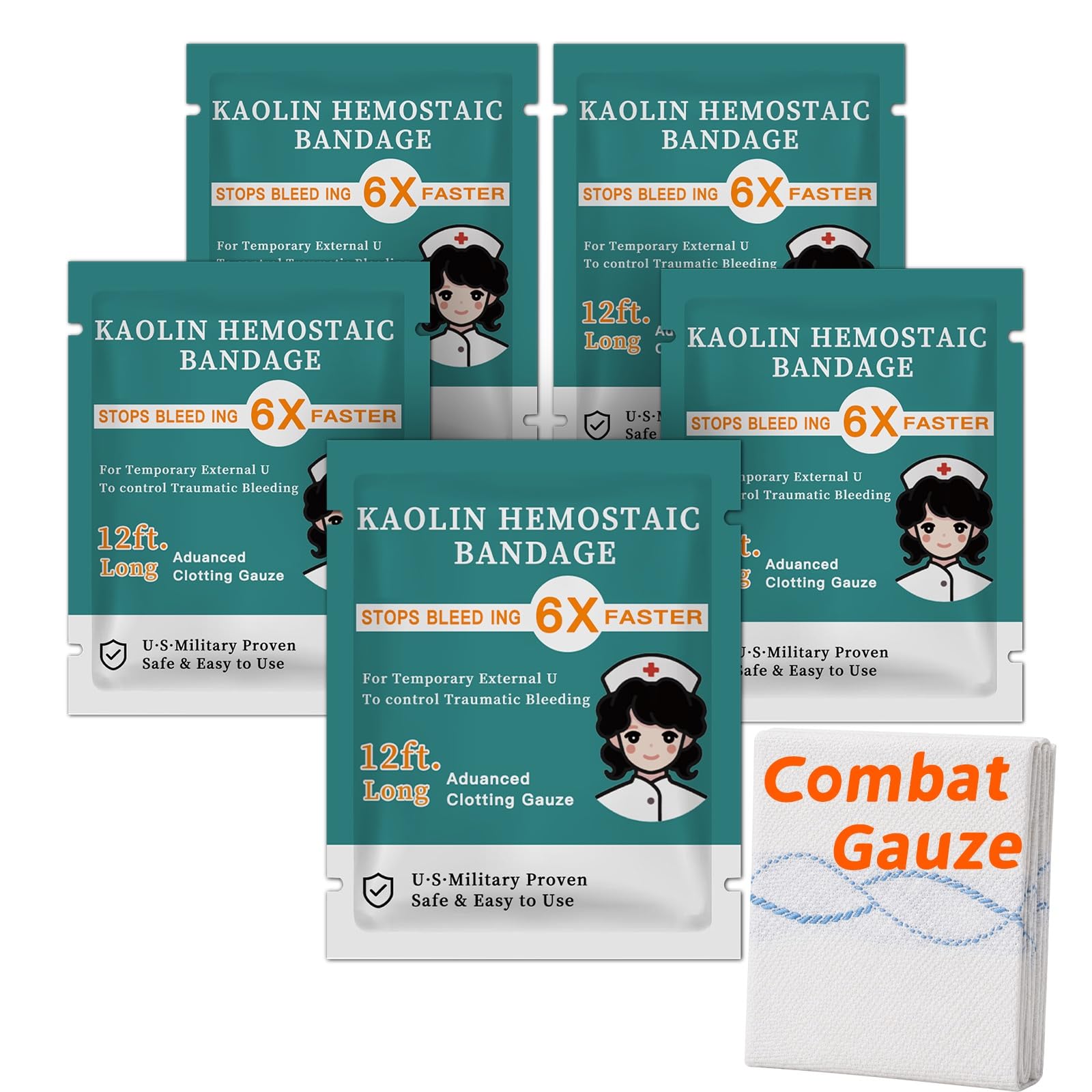 Advanced Flexible Hemostatic Gauze Bleed Survival