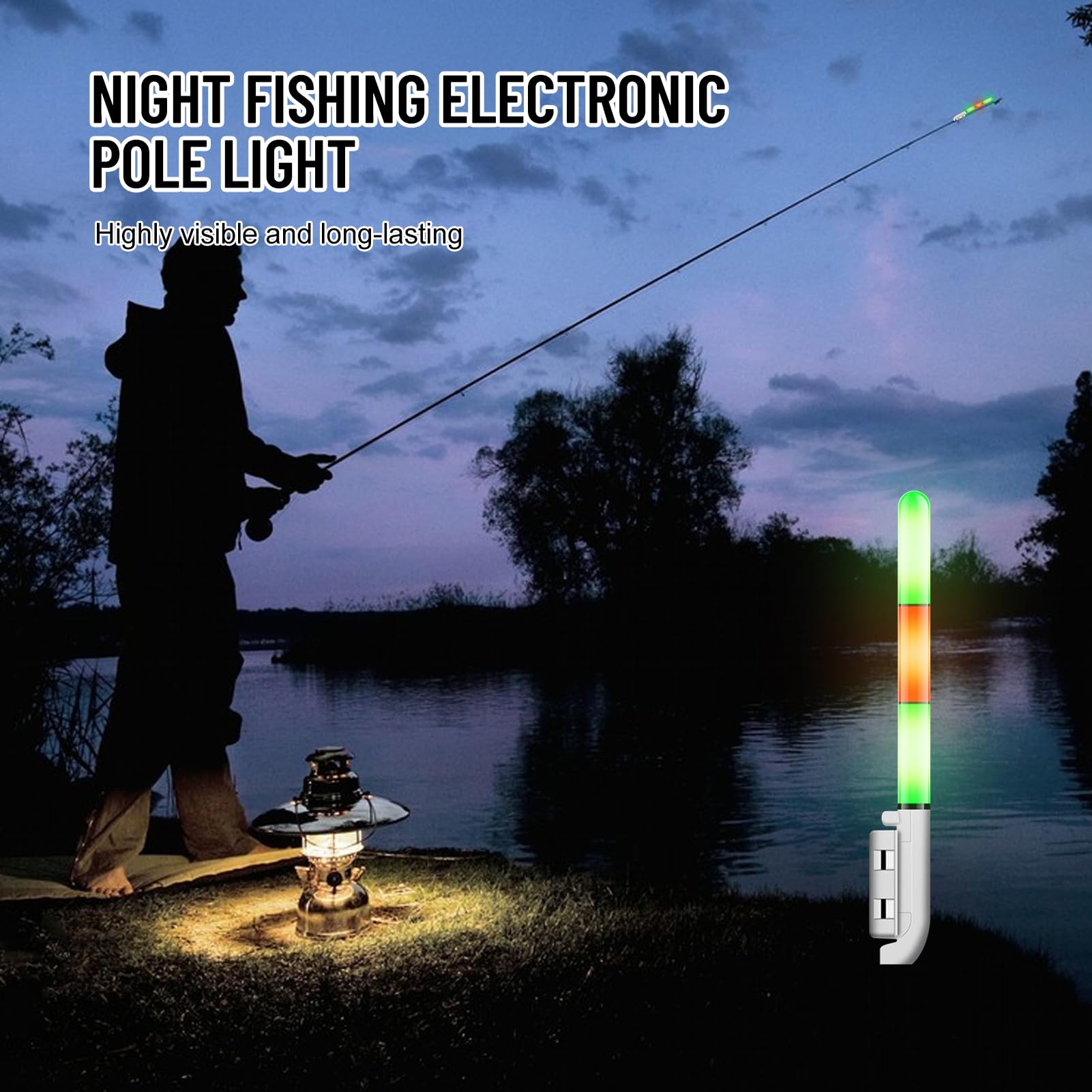 4 varillas luminosas para pesca de noche, fluorescentes, para pesca nocturna, fluorescentes