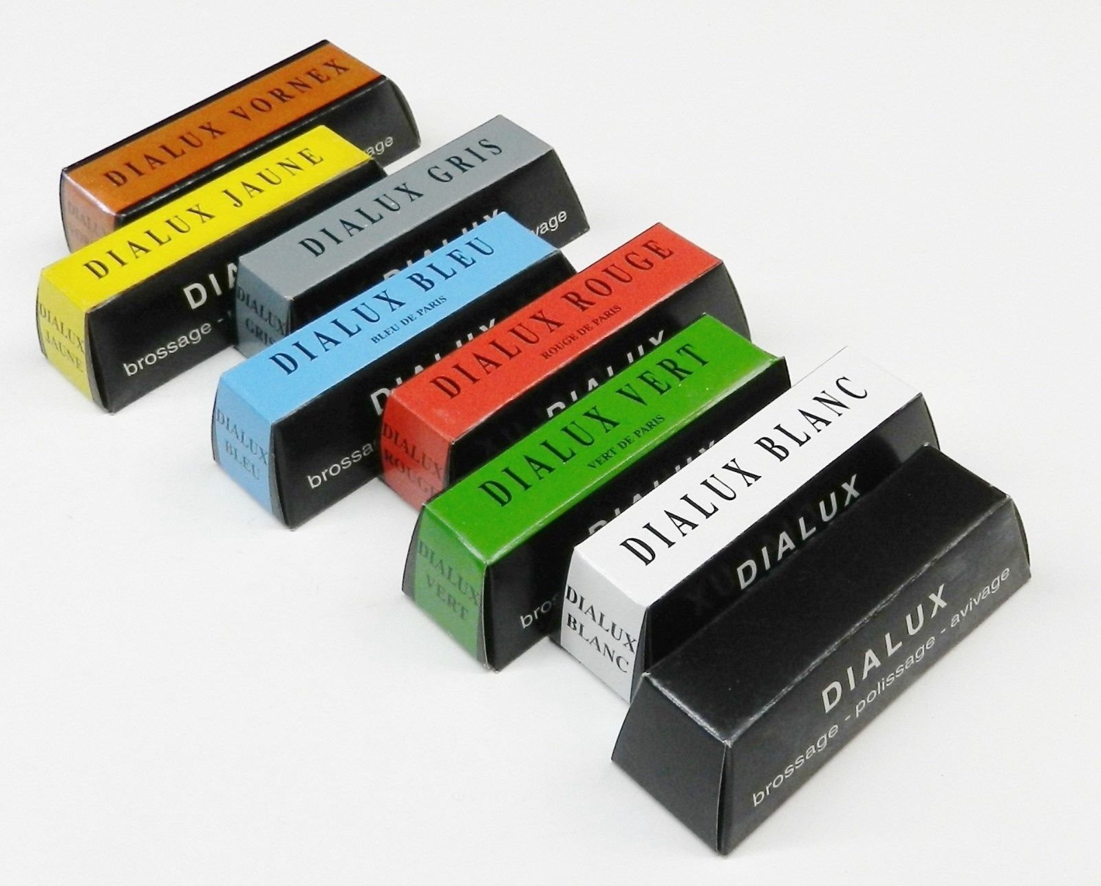 Dialux Polishing Compound 8 Bars Set Every Type of Jewelers Rouge Polish Tripoli Made in France