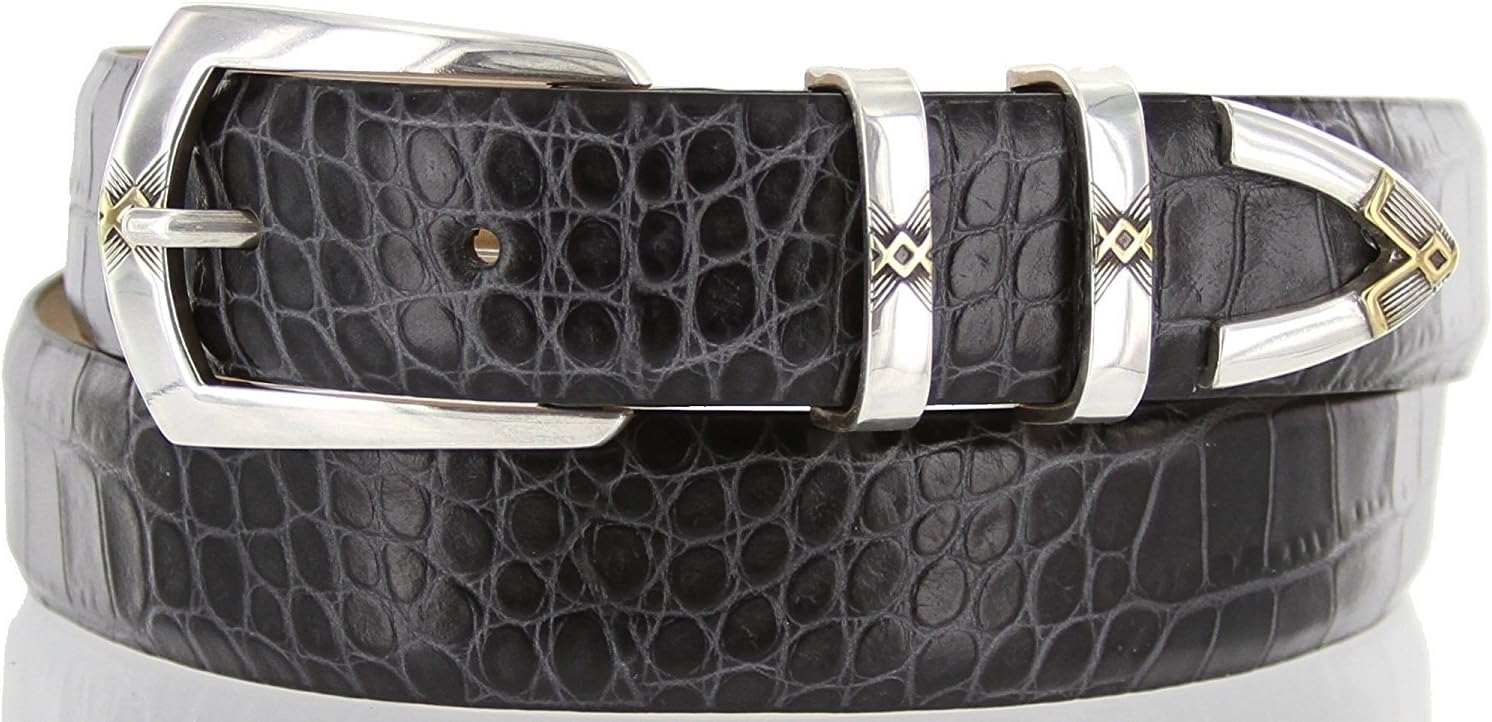 St.Marks Genuine Full-Grain Cowhide Leather Designer Dress Golf Belts for Men 1-1/8" Wide