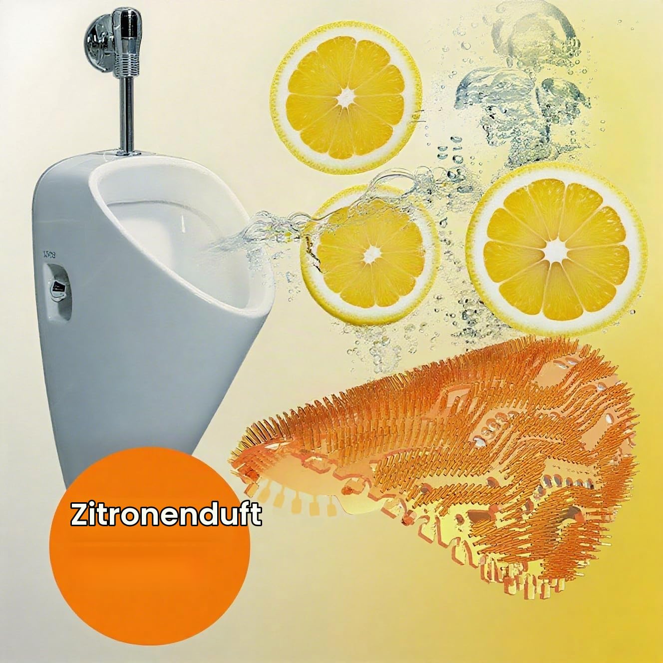 24 Stück Urinalsieb Deodorant Aromatische Tablette, Urinalsieb mit Duft Matren, 3D Wellen Pissoir Spritzschutz Urinaleinlage Einsatz für Toiletten im Büros, Stadien, Schulen, Hotels