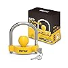 RETRUE Universal Coupler Lock Trailer Locks Ball Hitch Trailer Hitch Lock Adjustable Security Heavy-Duty Steel Fits 1-7/8 Inch, 2 Inch, 2-5/16 Inch Couplers, Bright Yellow, Light Weight