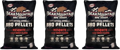 Miniatura 24 de Bear Mountain BBQ FK13 Premium - Gránulos ahumadores de madera dura suave y afrutada para asar al aire libre, 20 libras (paquete de 4)