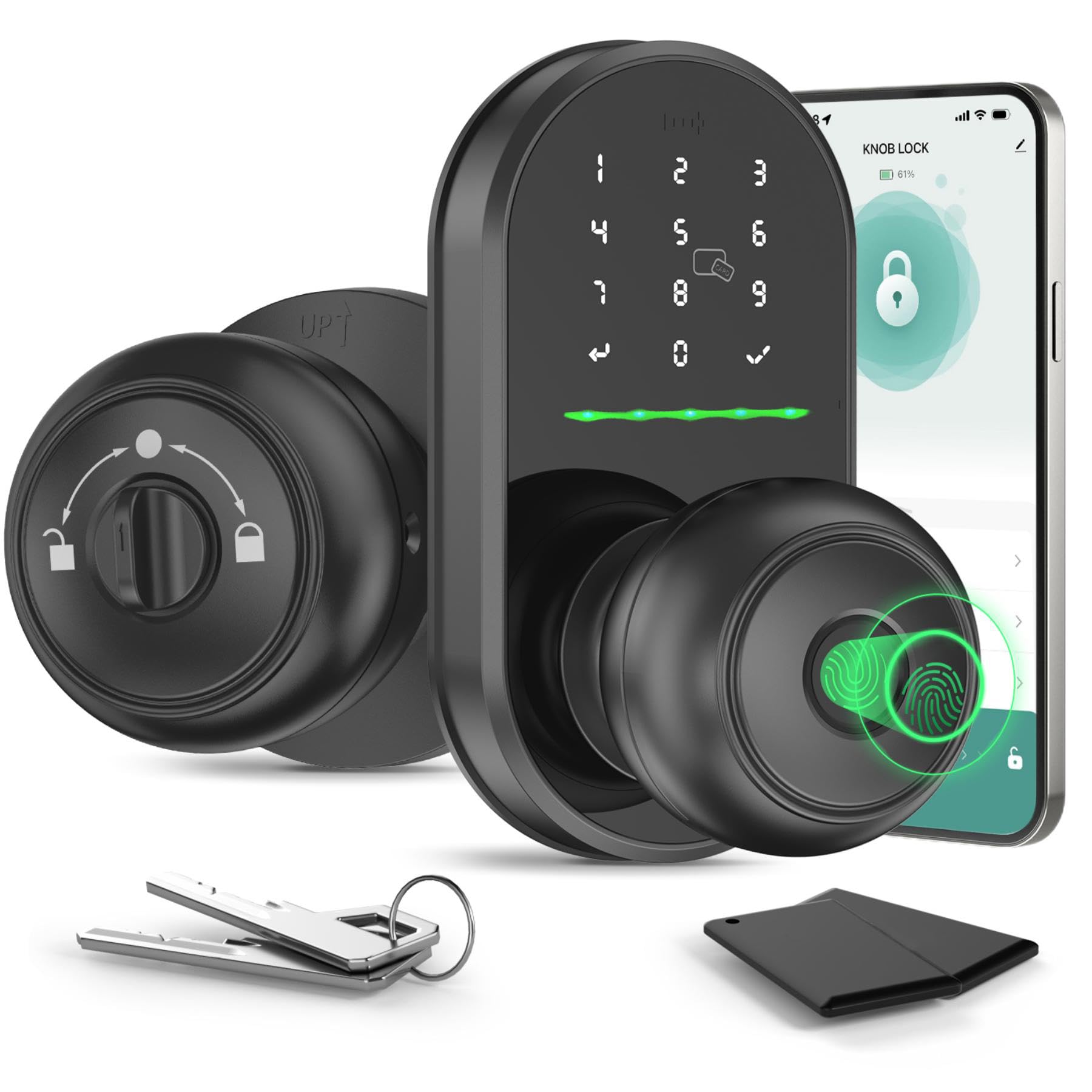 Télécommande par appli pour bouton de porte intelligent HEI LIANG anti-perte