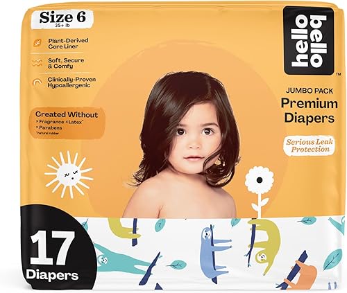 Miniatura 26 de Pañales Hello Bello, talla 4 (22-37 libras) Superstars, 21 unidades de pañales desechables premium para bebé, hipoalergénicos con sensación suave