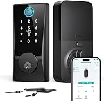 Hornbill WiFi Serrures intelligentes pour porte avant : Entrée sans clé WiFi Verrouillage du clavier Deadbolt, Compatible avec Alexa, Télécommande, Déverrouillage de l'empreinte digitale, Verrouillage automatique, Wi-Fi intégré (2.4Ghz)