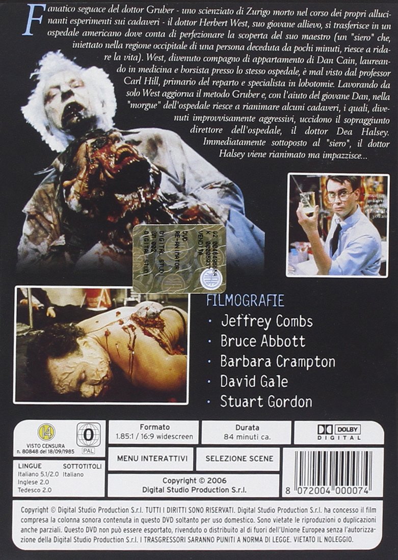 RE-ANIMATOR/CONDEMNED TO〜 国内盤 リアニメーター HM Amazon.co.jp: Re-Animator : ゲーム