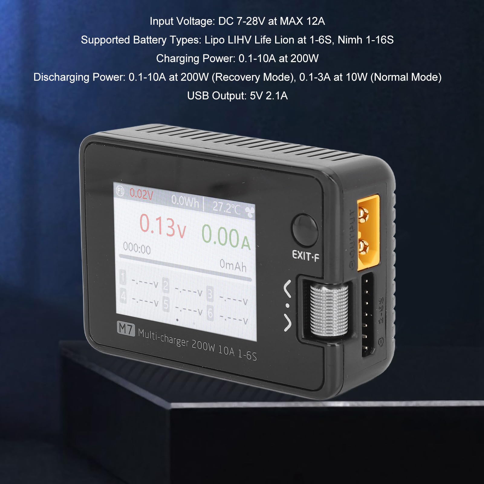 200W 10A RC Lipo ładowarka, Bateria Lipo Zabawka do Utrzymywania Równowagi z ładowarką RC ładowarka RC Samochód Samolot łódź ładowarka Baterii Wyładowarka Czarny