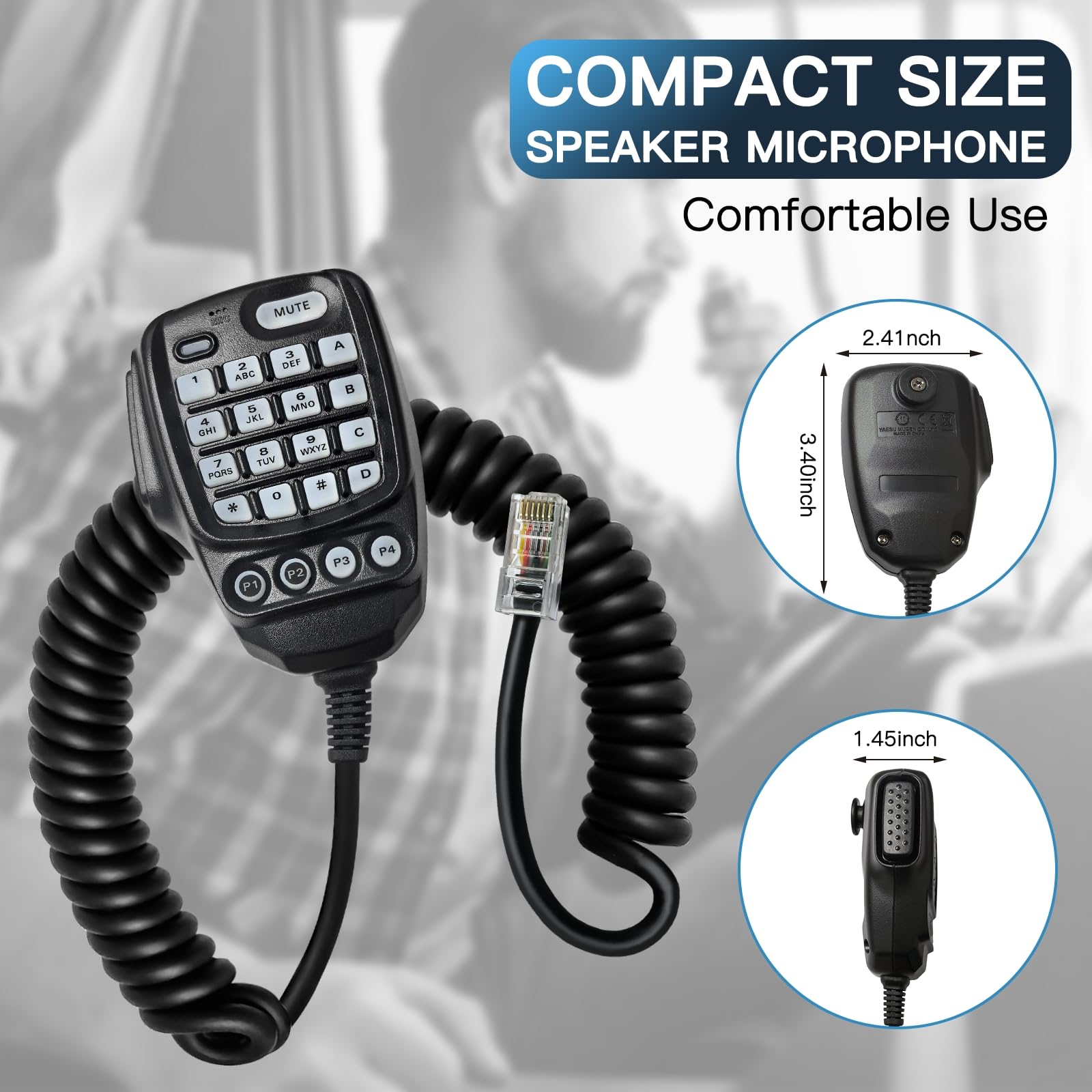 Amazon.com: SSM-85D DTMF Speaker Microphone with Keypad Car Mic Amazon.com: SSM-85D DTMF Speaker Microphone with Keypad Car Mic