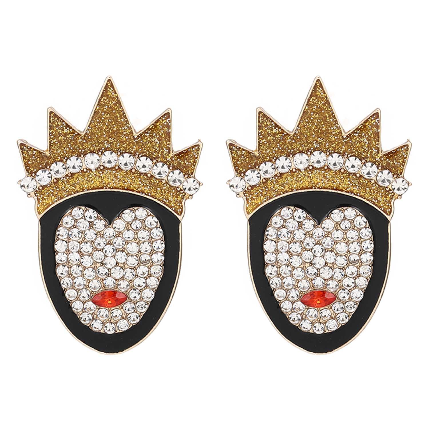 Aksod Halloween Pumpkin Earrings Crystal Dripping Oil Earrings Studs Cute Sparkly Enamel Pumpkin Earring Holiday Costume Party Jewelry for Women