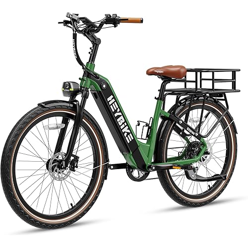 Heybike Cityrun Electric Bike, 1000W Motor Peak City Cruiser Ebike, 48V 15Ah(720Wh) Battery, 60 Miles, Step-Thru Electric Bicycle with APP Control, 3H Fast Charging, Commuter Electric Bike for Adults